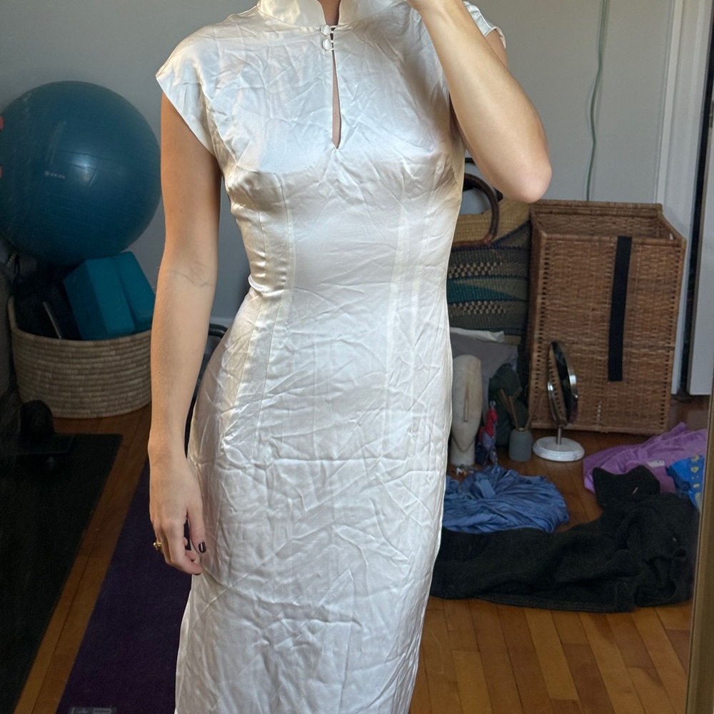 Pamela Barish Vintage silk White Dress